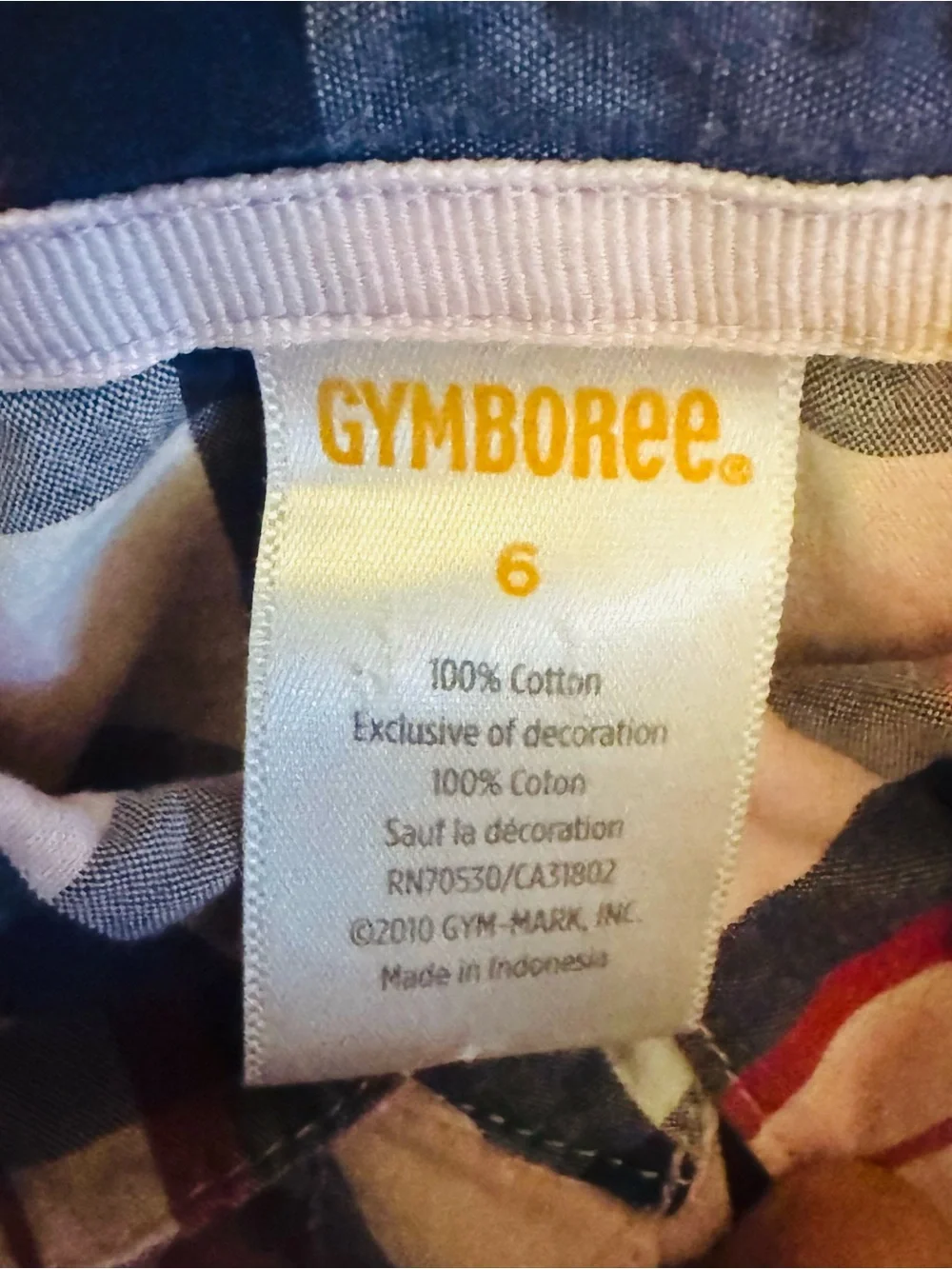 Gymboree Pink and Navy Plaid Button-Down Shirt